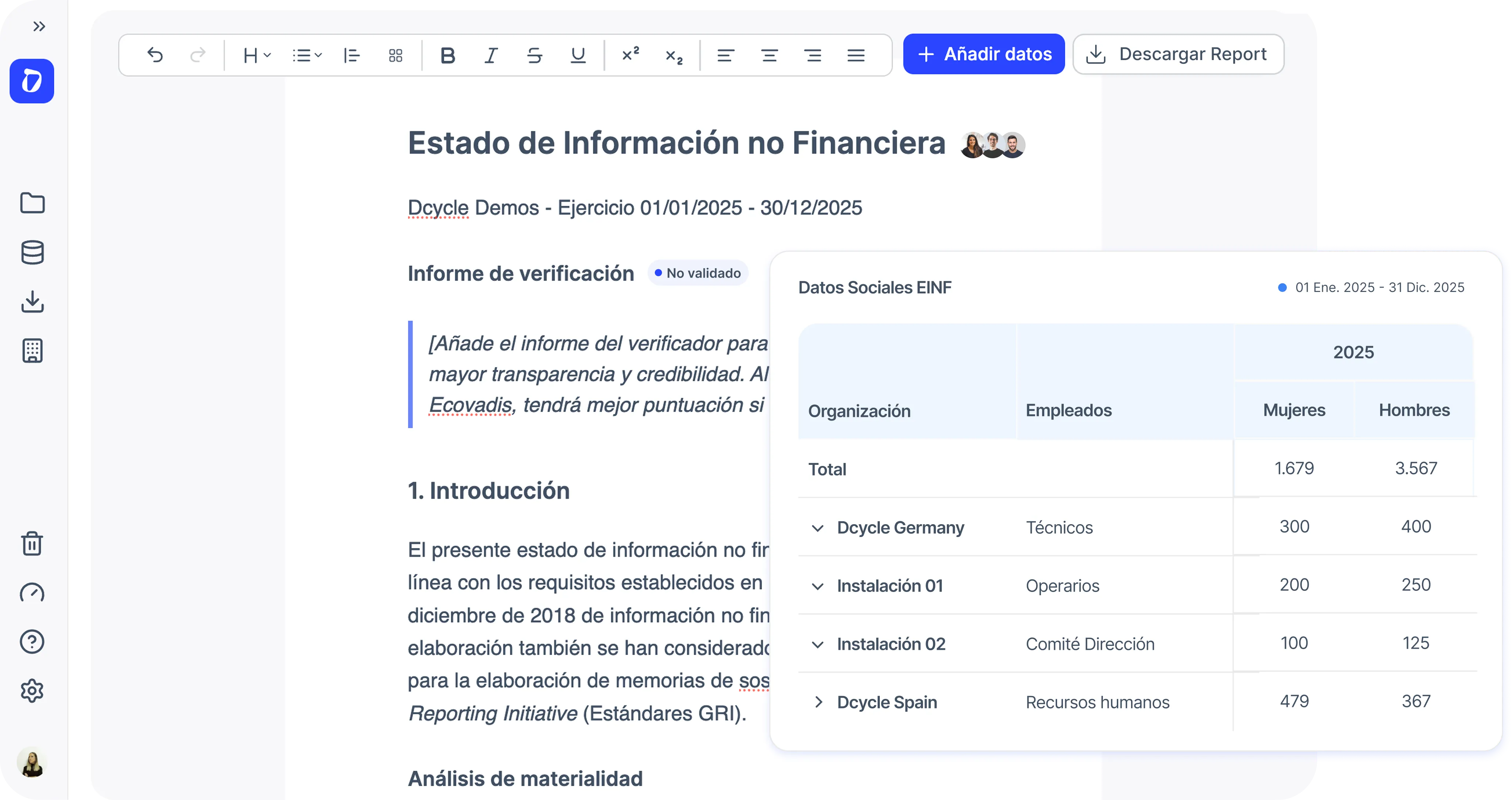 Add any visualisation you want to your EINF