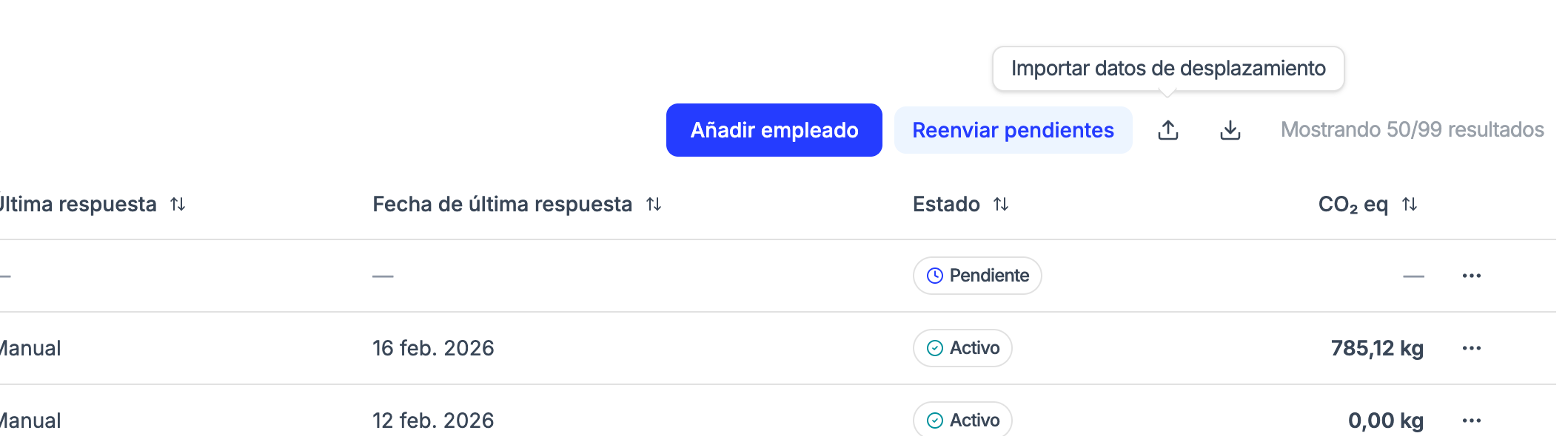 Carga masiva de datos de movilidad