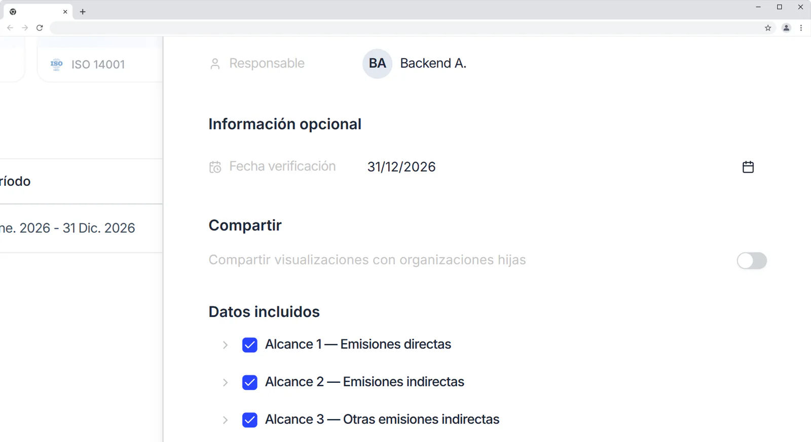 Comparte visualizaciones con organizaciones hijas