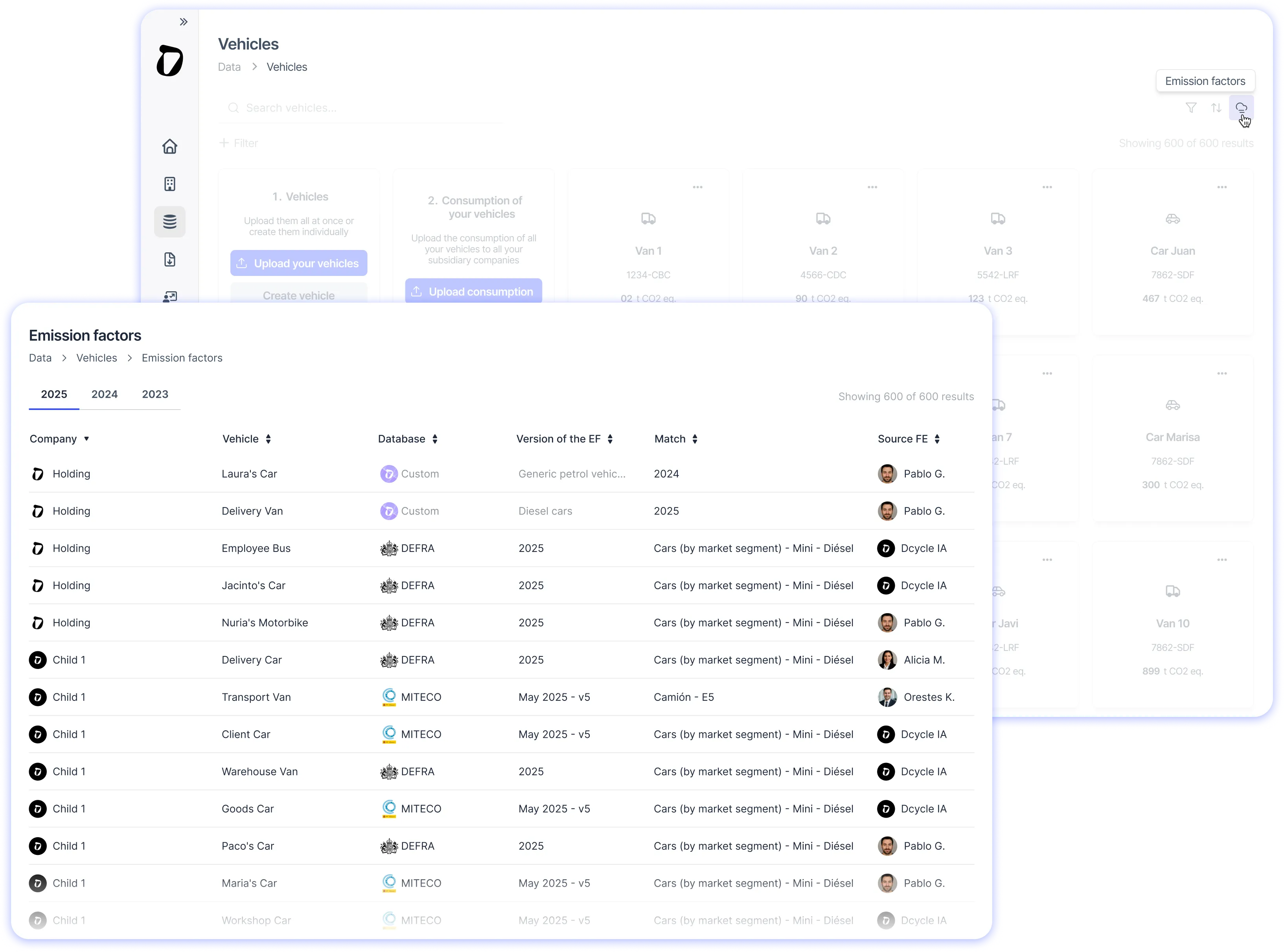 New Emissions Factors Visualization for Vehicles