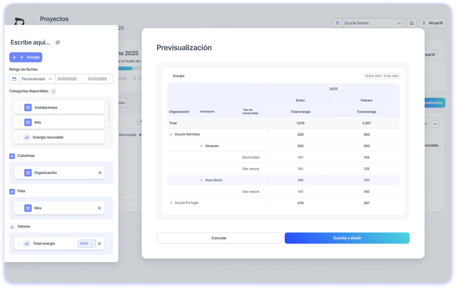 New Pivot Tables to exploit your Carbon Footprint