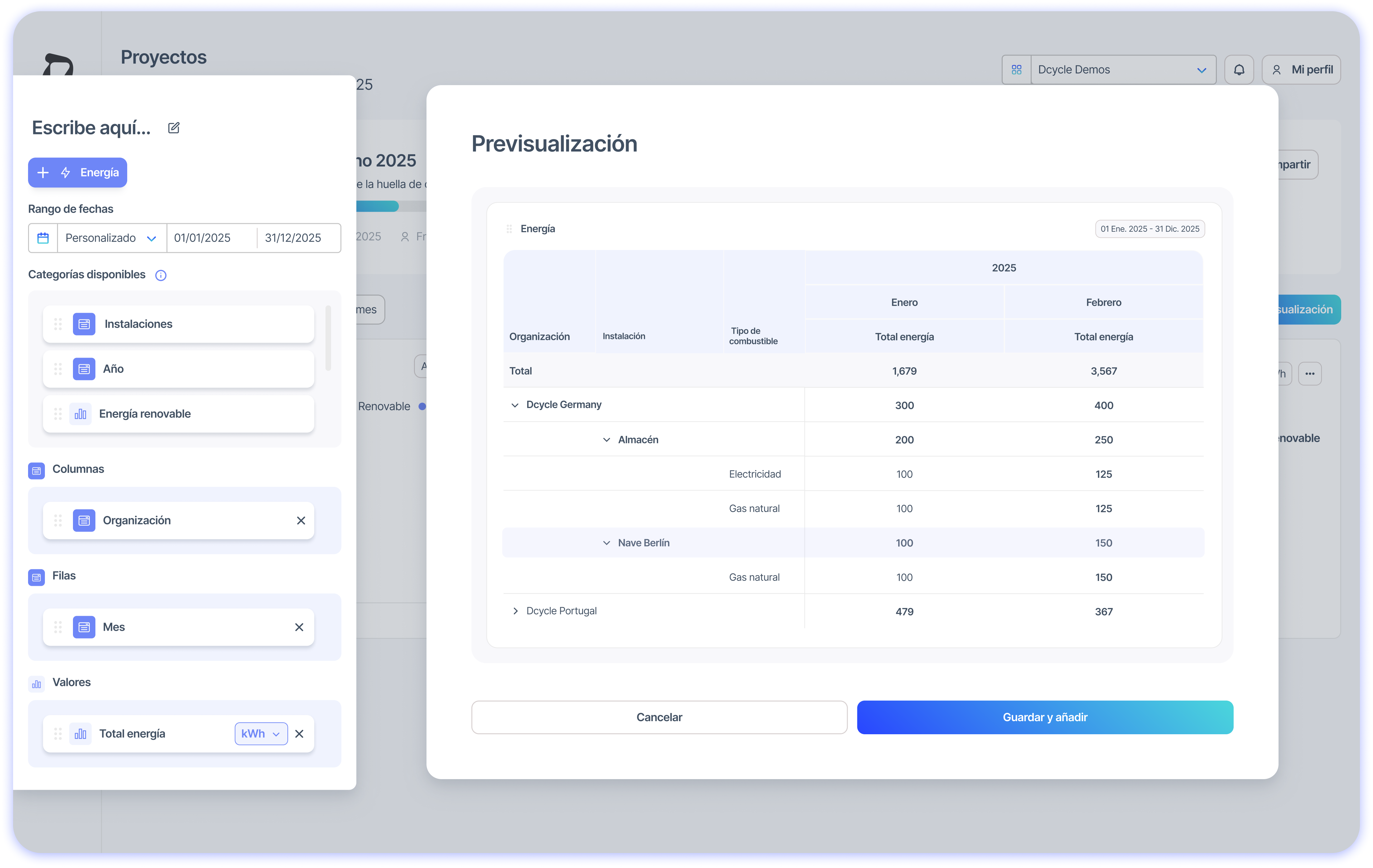 New Pivot Tables to exploit your Carbon Footprint