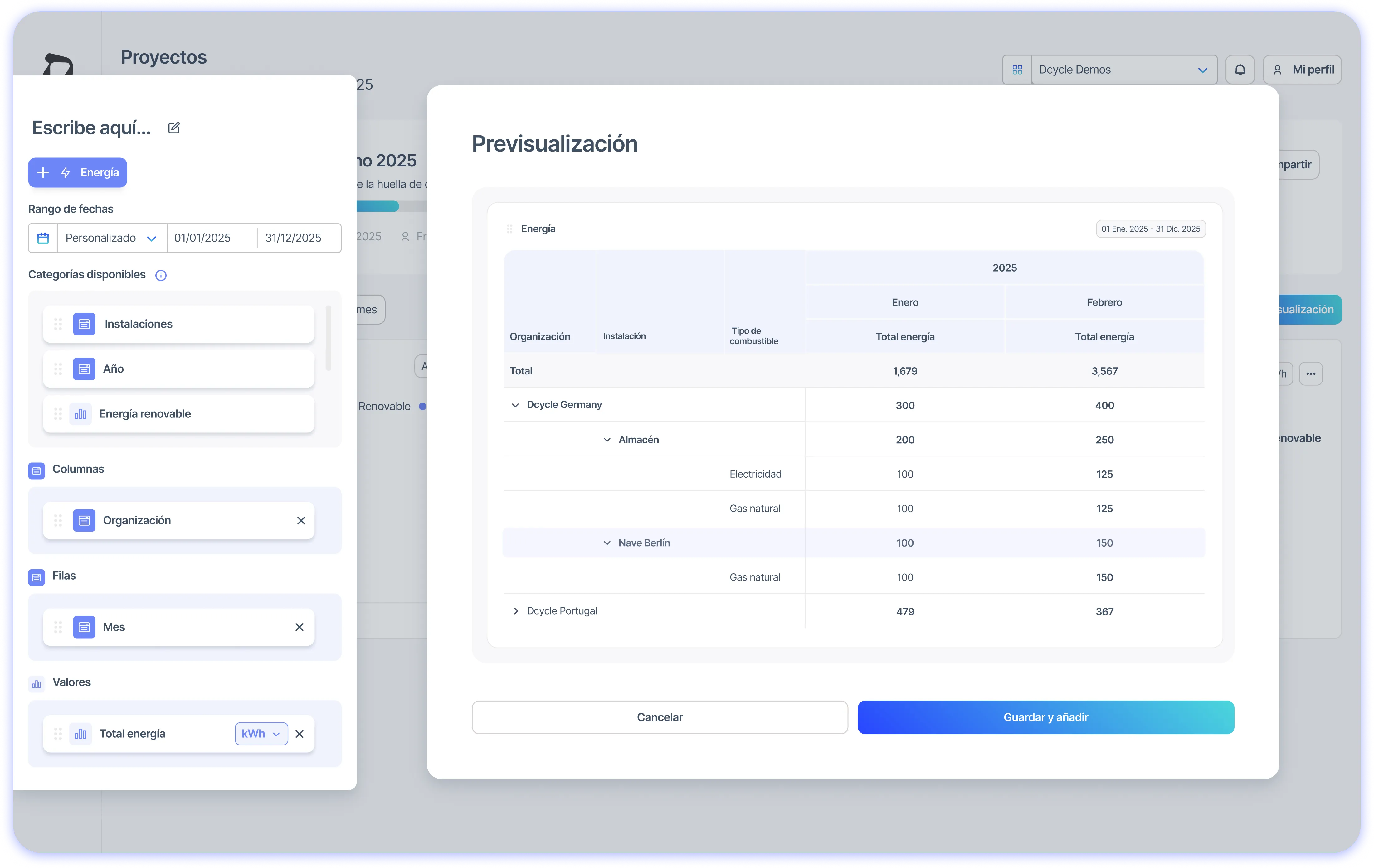 New Pivot Tables to exploit your Carbon Footprint
