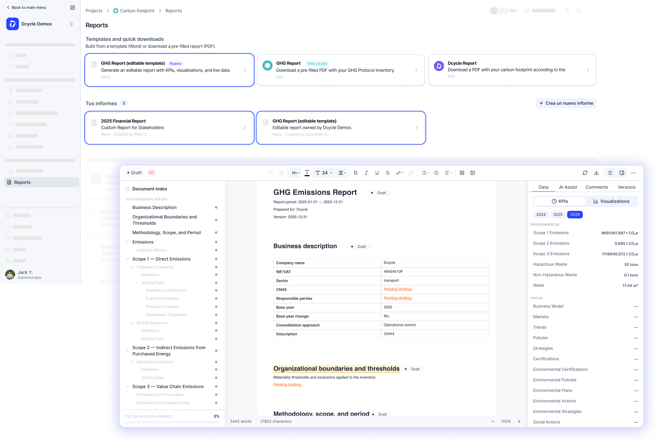🚀 REPORTS in Dcycle: a completely new experience!