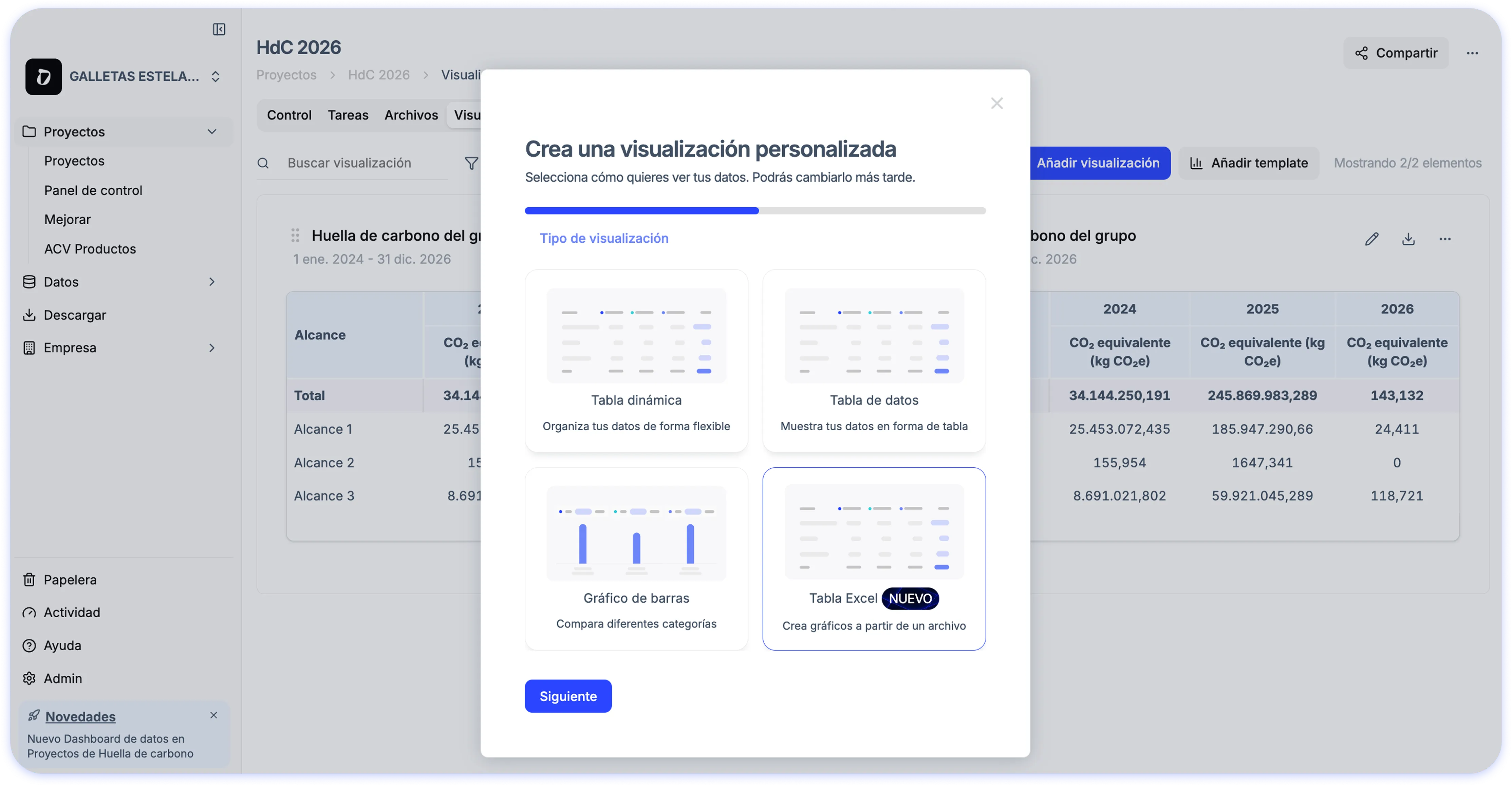 Visualizations directly from your Excel