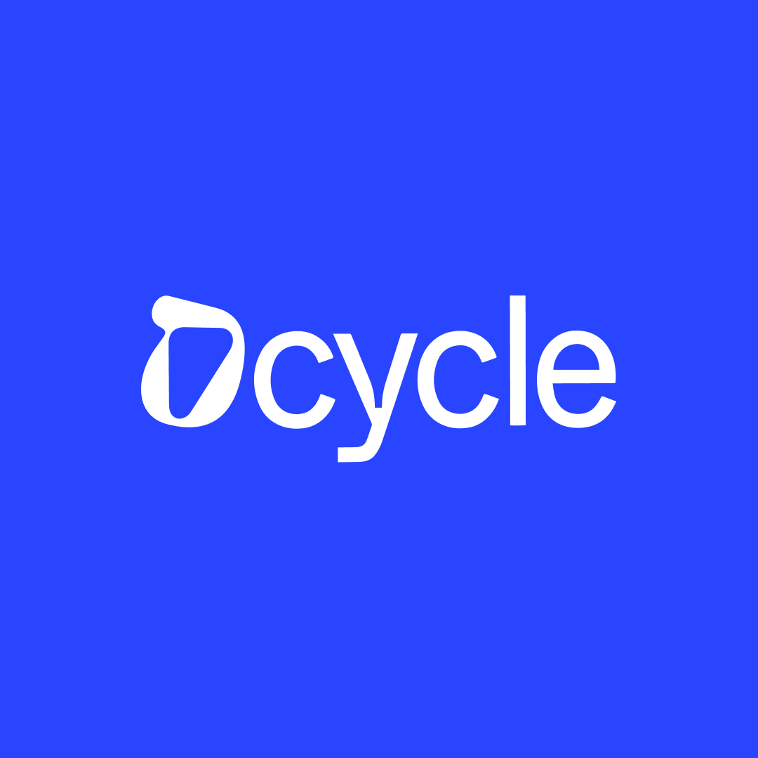 Wordmark sobre azul