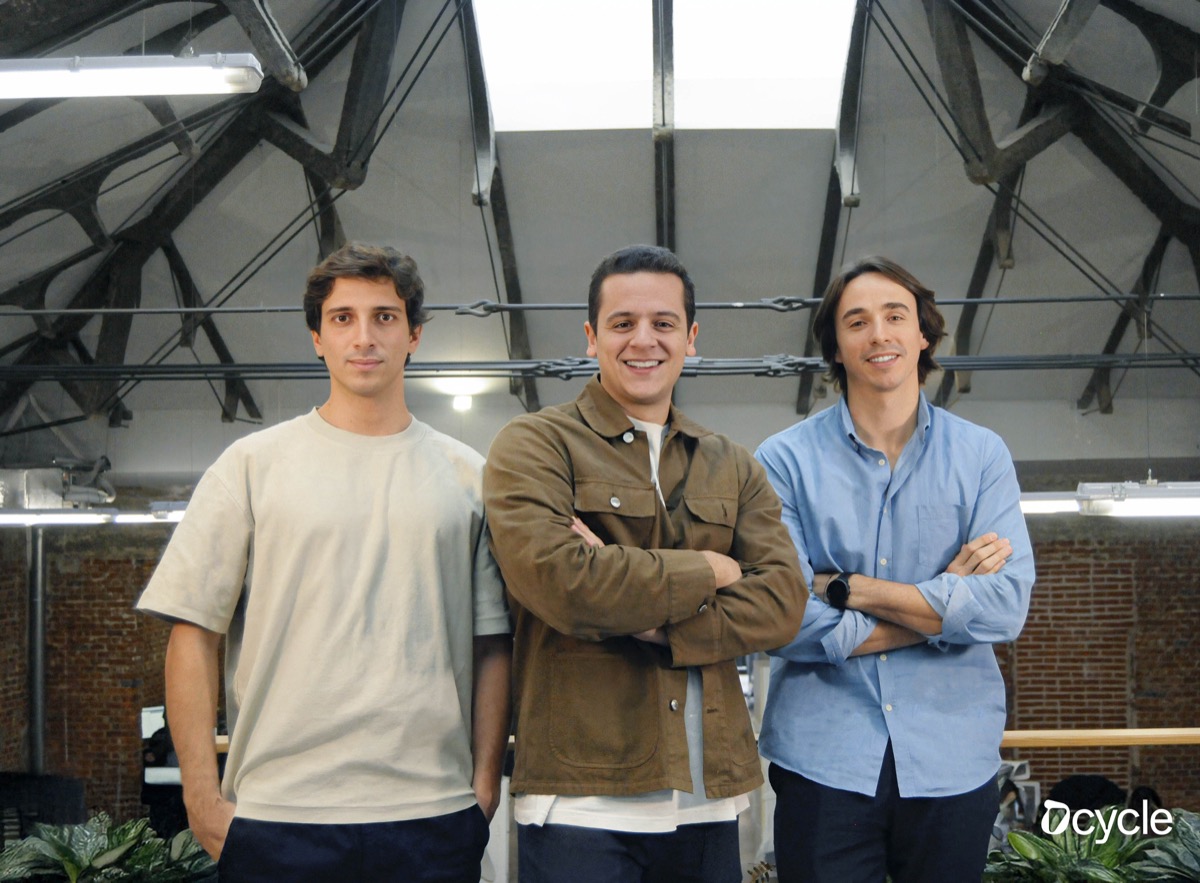 El equipo fundador de Dcycle en la oficina de Madrid