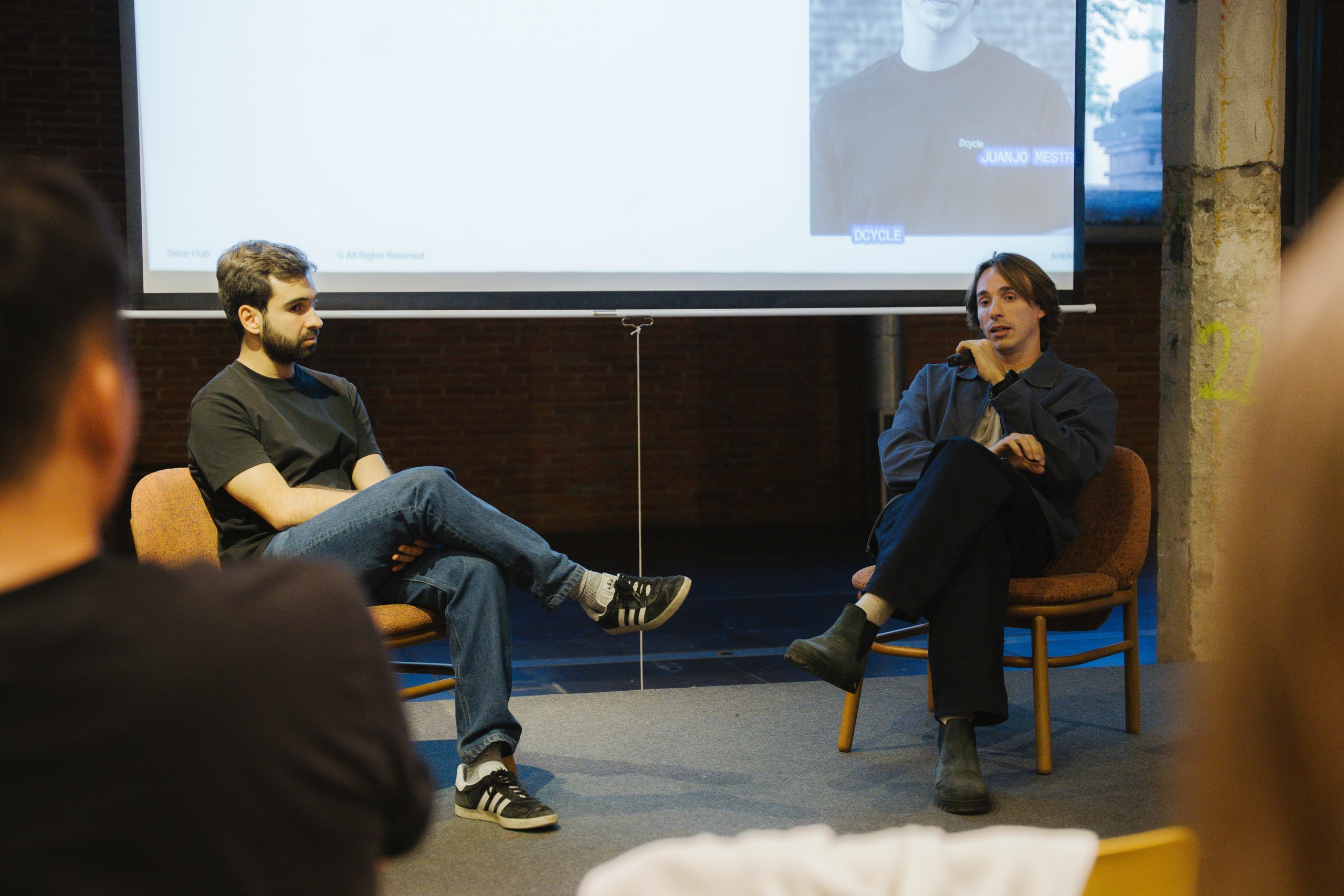 Juanjo Mestre and Diego Mendez in the closing roundtable panel at Ahead Madrid 2026