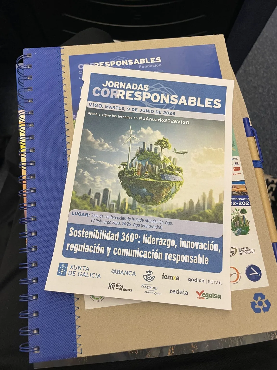 Jornadas Corresponsables Vigo 2026 programme on the Sostenibilidad 360 theme