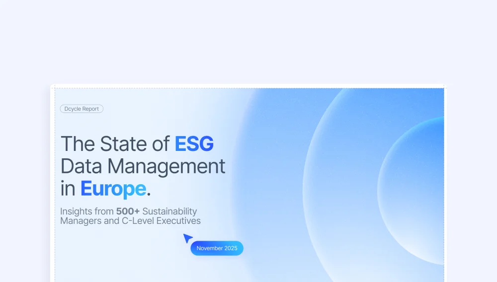 Der aktuelle Stand des ESG-Datenmanagements in Europa (2025)