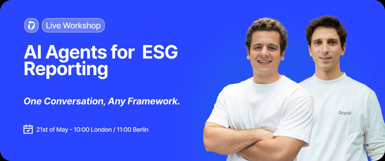 Your first AI agent for ESG reporting – Live Workshop