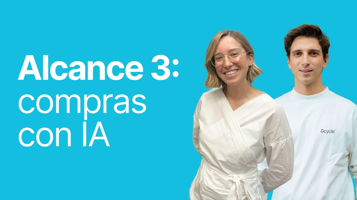 Webinar 8 oct: Alcance 3 de compras con IA, del Excel al dato auditable