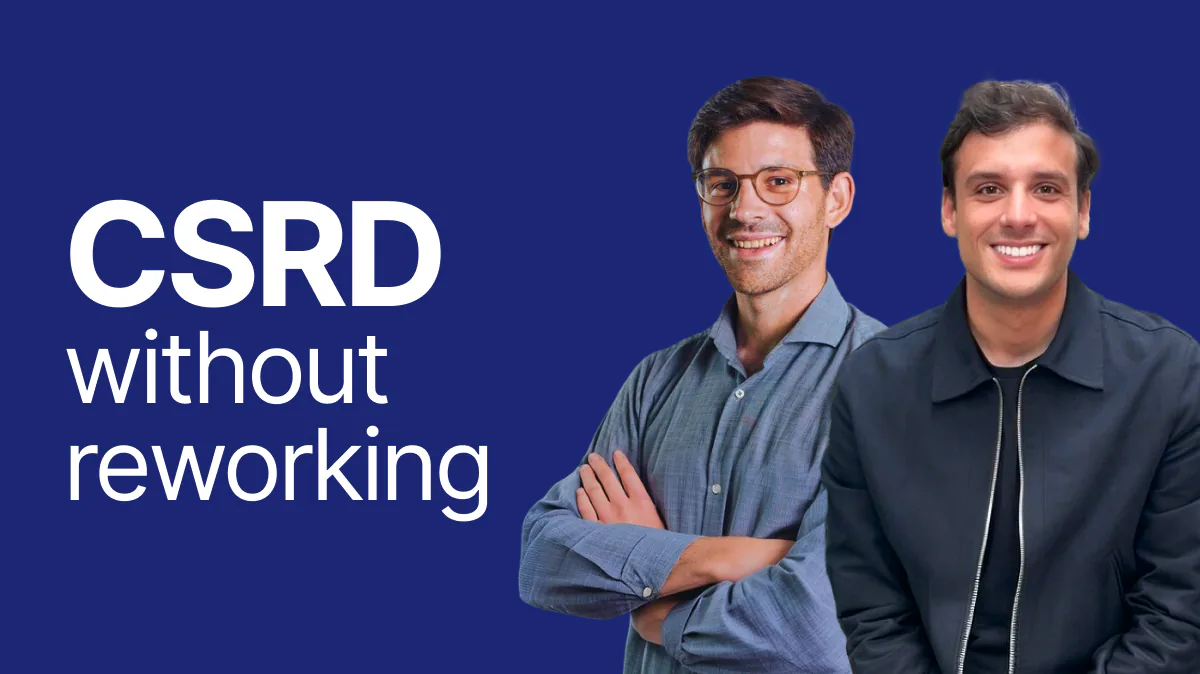 Webinar 1 October: CSRD without double work, reuse your data