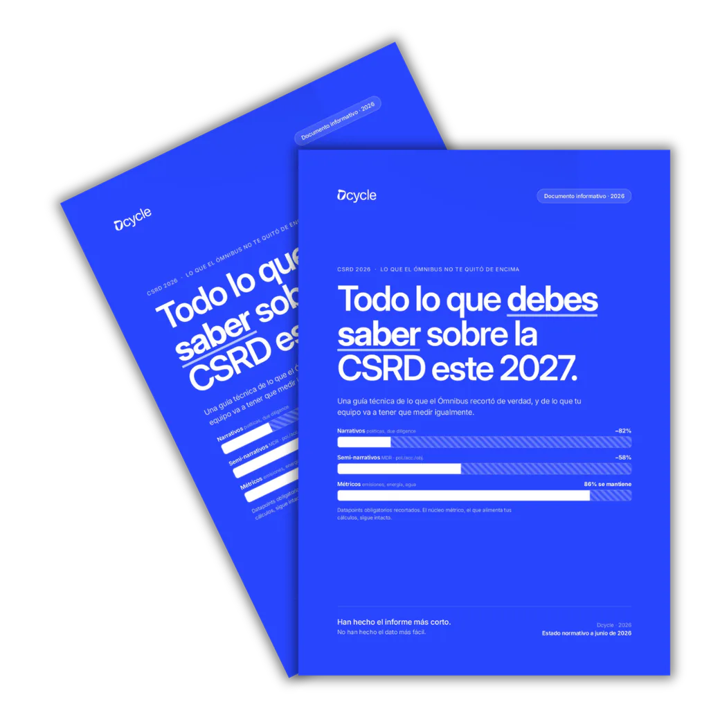 Portada Guía CSRD 2027 de Dcycle